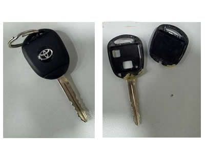 
Mετατροπή απλού κλειδιού Toyota Yaris,  σε κλειδί με ενισχυμένο κέλυφος, που δεν σπάει.
        